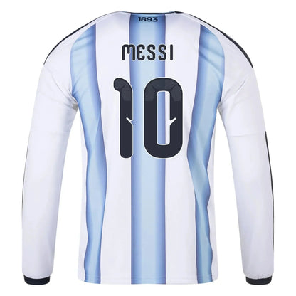 adidas 2026 Argentina Men's Stadium Home Long-Sleeve Soccer Jersey