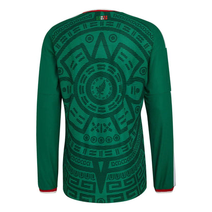 adidas 2026 Mexico Men's Authentic Home Long-Sleeve Soccer Jersey