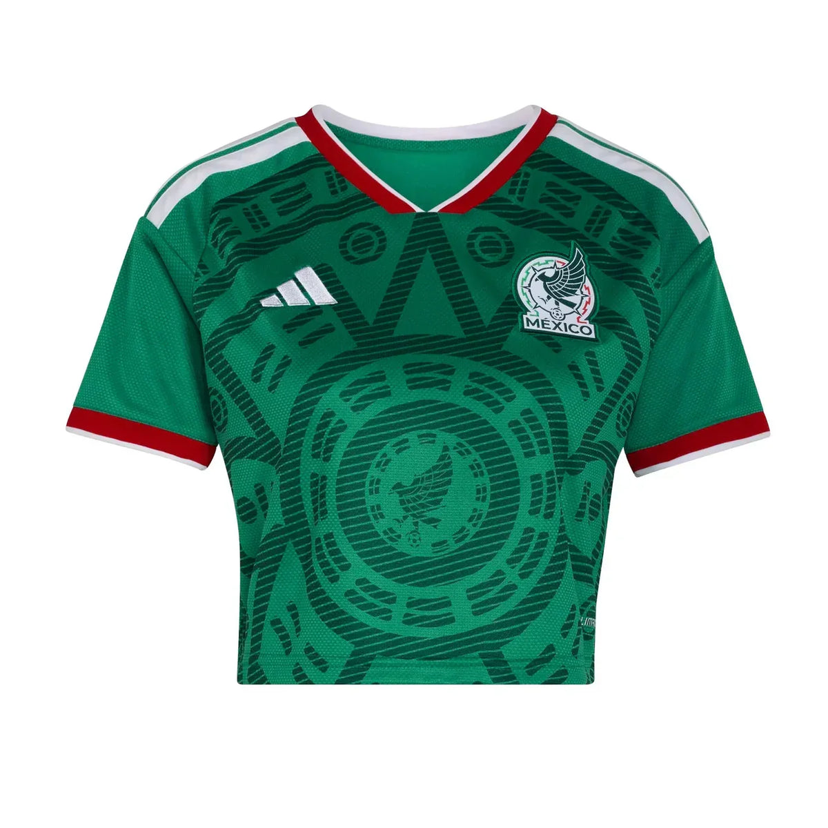 2026 Mexico Women's Stadium Home Cropped Soccer Jersey - World Cup 2026
