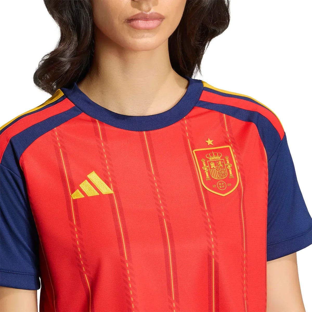 2026 Spain Women's Stadium Home Cropped Soccer Jersey - World Cup 2026