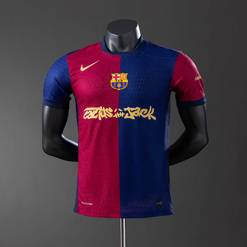 Barcelona 24/25 Travis Scott Cactus Jack Player Version Jersey