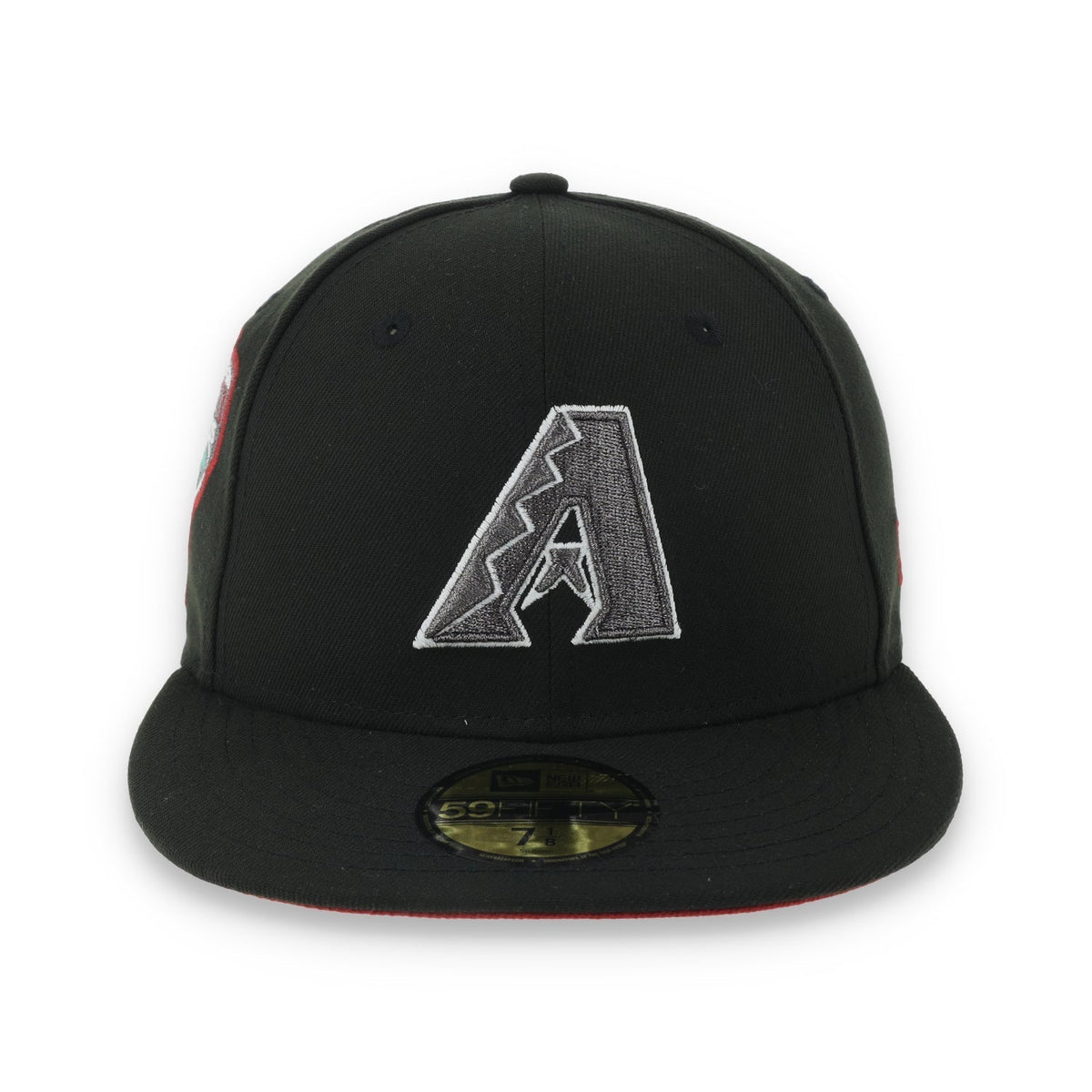 New Era Arizona Diamondback 1998 Inaugural Season Side Patch 59FIFTY Fitted Hat-Metallic Grey/Black