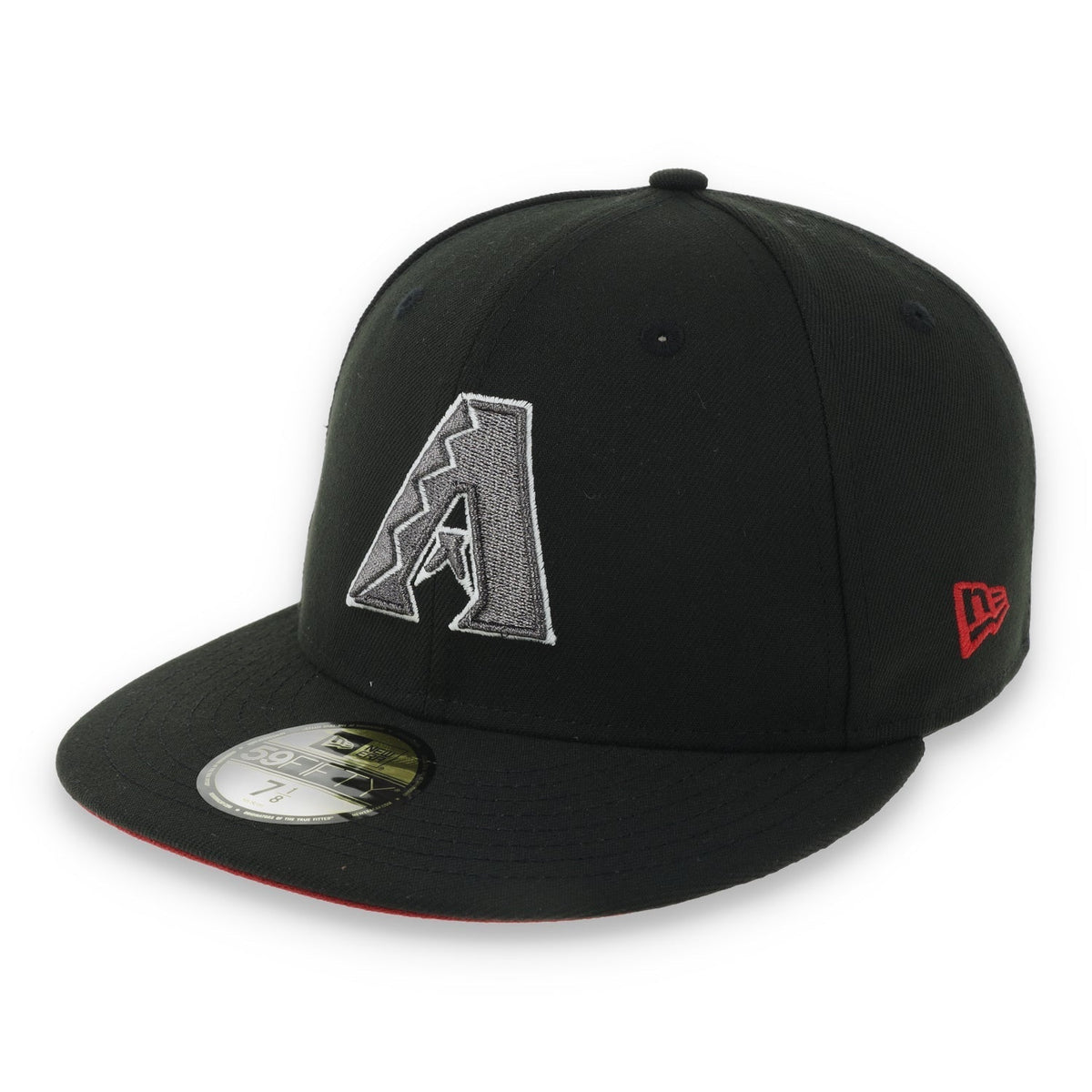 New Era Arizona Diamondback 1998 Inaugural Season Side Patch 59FIFTY Fitted Hat-Metallic Grey/Black