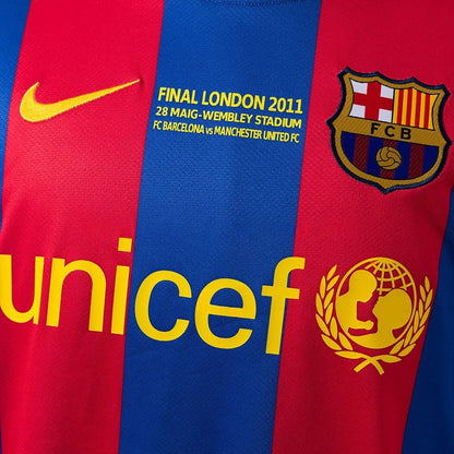 Barcelona Jersey 2010-11 Home Retro Kit Long Sleeves