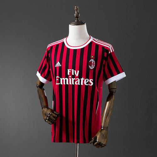 AC Milan Jersey 2011-12 Home Retro Kit