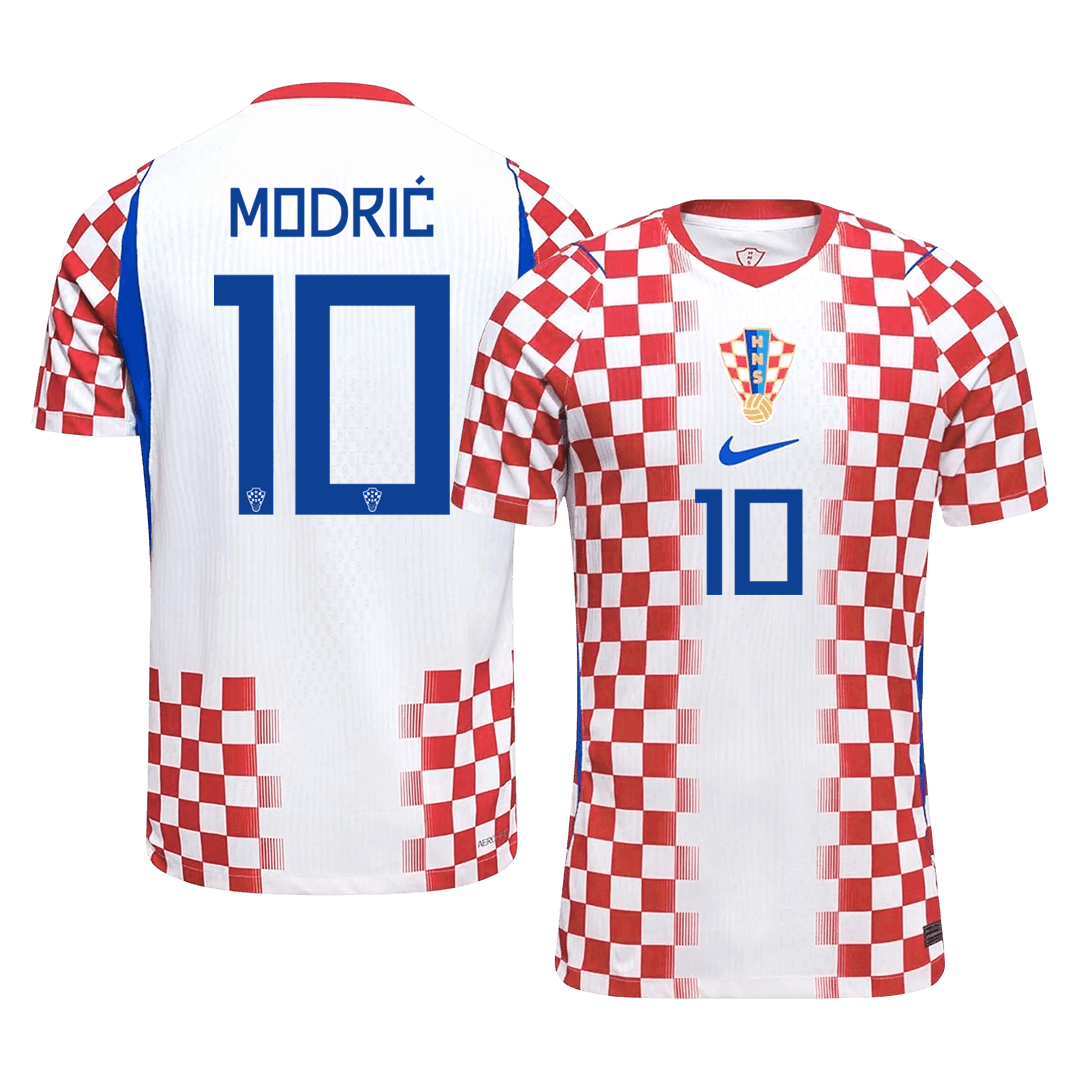 MODRIĆ #10 Mens Croatia World Cup Home Jersey 2026 - Player Version (Slim Fit)
