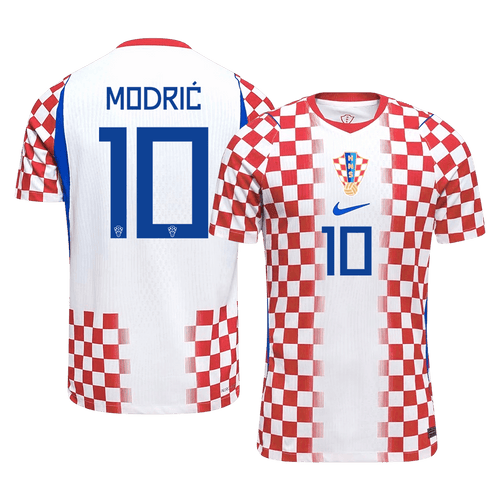 MODRIĆ #10 Mens Croatia World Cup Home Jersey 2026 - Player Version (Slim Fit)