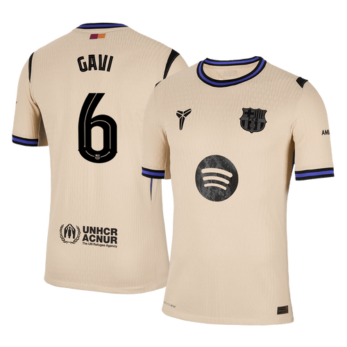 GAVI #6 Mens Barcelona Away Jersey 2025/26 UCL - Player Version (Slim Fit)