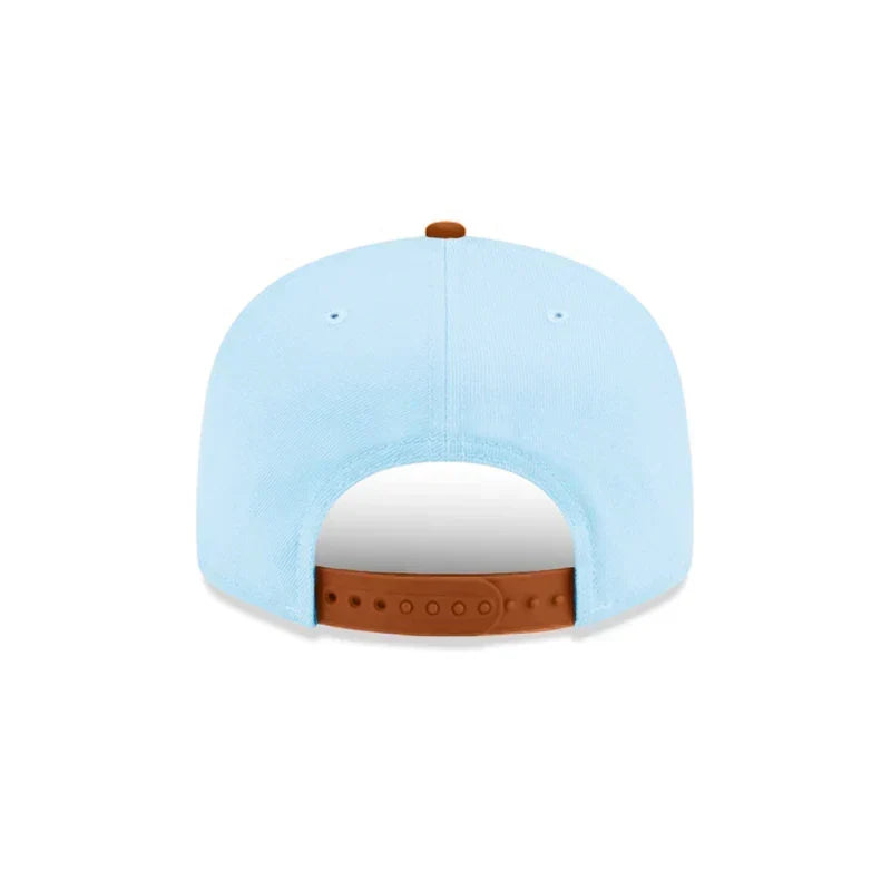 New Era Atlanta Braves 2-Tone Color Pack 9FIFTY Snapback Hat -Light Blue/Rust