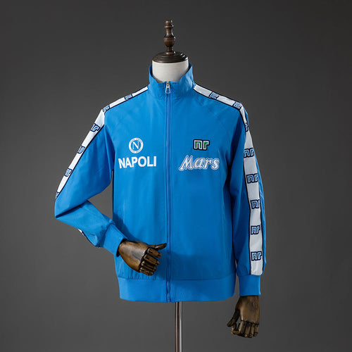 Napoli Windbreaker 1988-1989 Blue Football Soccer Jacket