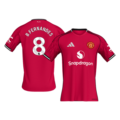 B.FERNANDES #8 Mens Manchester United Home Jersey 2025/26 [PREMIUM]
