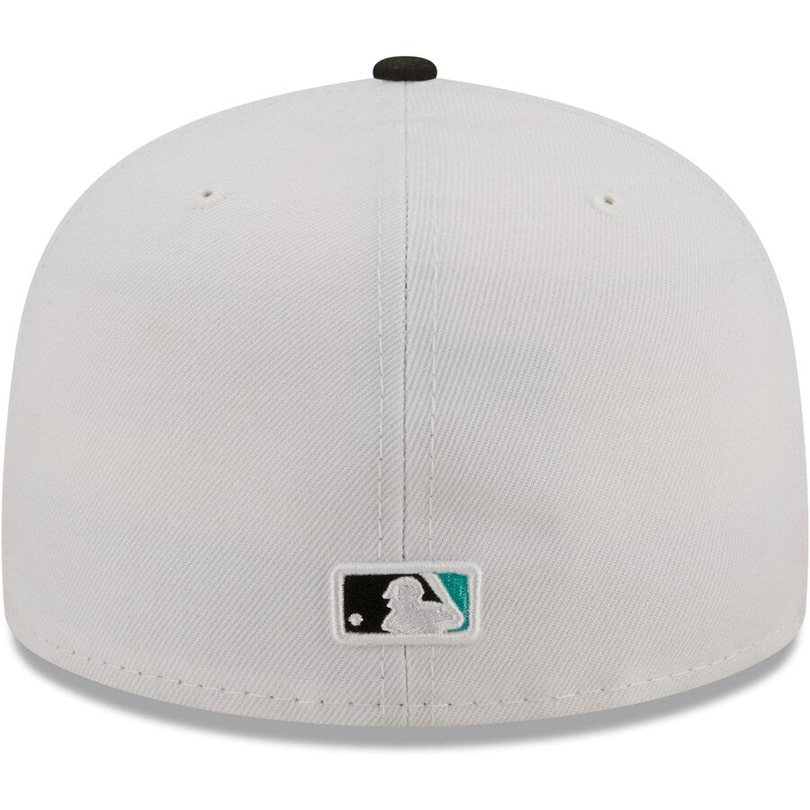 New Era Oakland Athletics 2-Tone Color Pack 59FIFTY Fitted Hat-White/Black