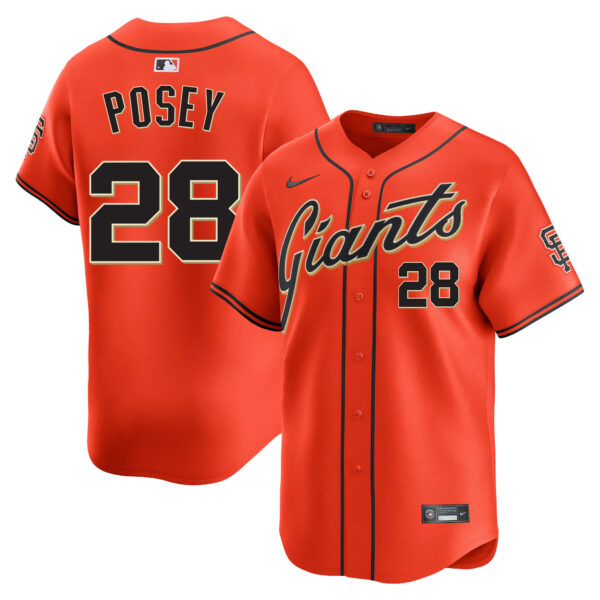 Buster Posey San Francisco Giants Alternate Limited Jersey - Orange