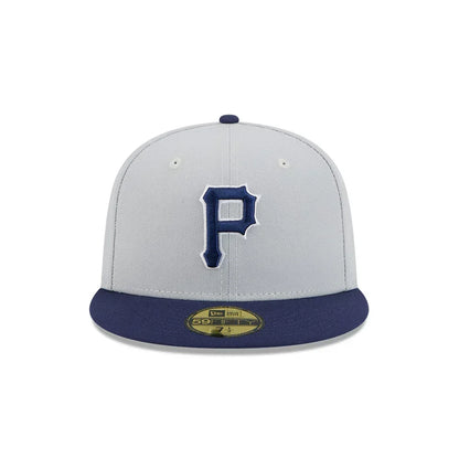 New Era Pittsburgh Pirates 2-Tone Color Pack 59FIFTY Fitted Hat-Gray/Navy