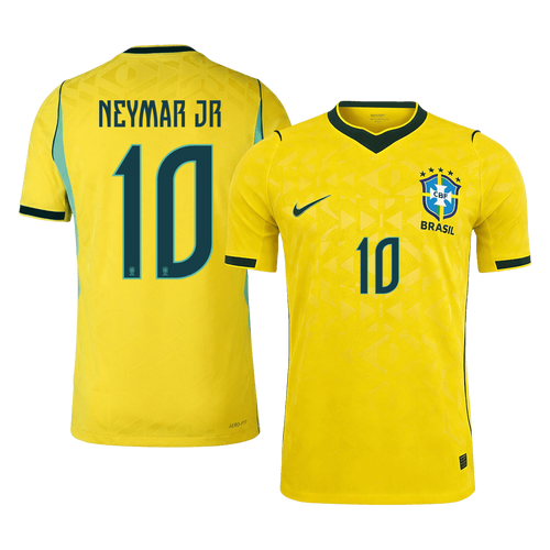NEYMAR JR #10 Mens Brazil World Cup Home Jersey 2026 - Player Version (Slim Fit)