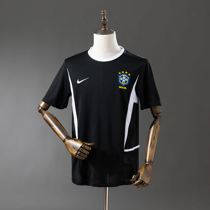 Brazil Jersey 2002 Black Retro Football Kit