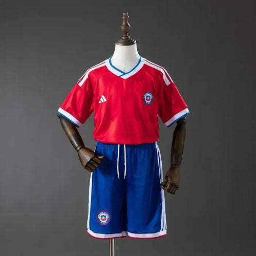Kids Chile Home Jersey 2026 World Cup Football Kit Soccer Jersey