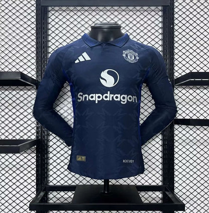 Manchester United Jugador Visitante Camiseta 2024/2025 Long Sleeve
