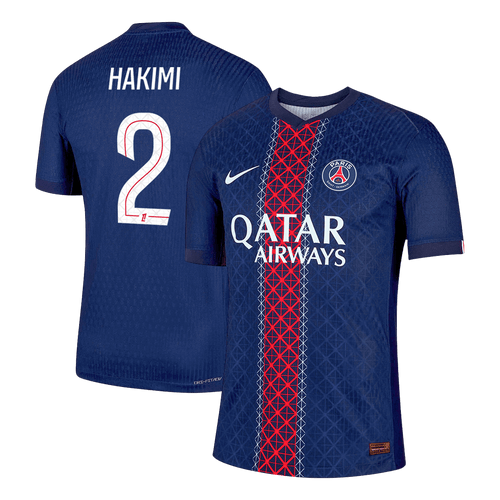 HAKIMI #2 Mens PSG Home Jersey 2025/26 - Player Version (Slim Fit)