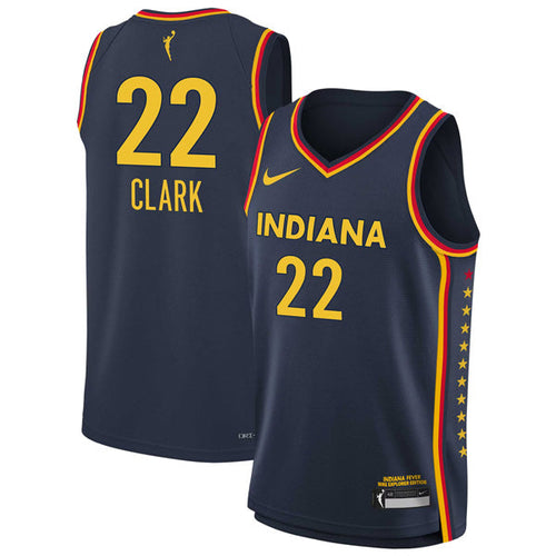 Caitlin Clark Indiana Fever Jersey - Explorer Edition - Navy