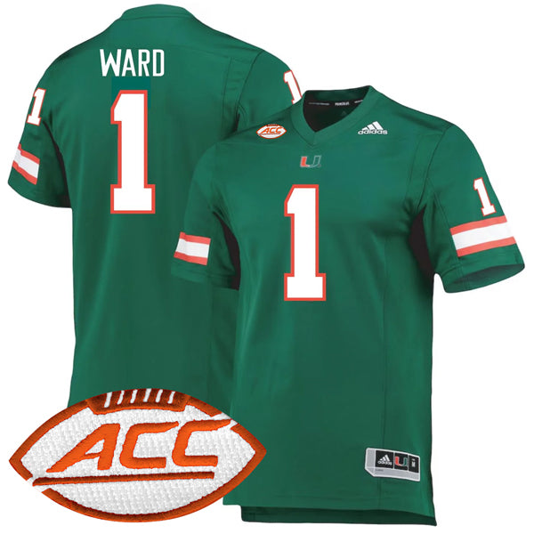 Cam Ward Miami Hurricanes Alternate Jersey - Green