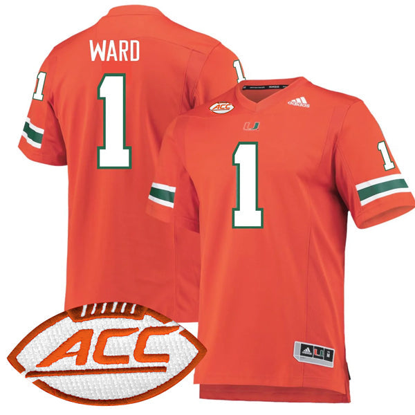 Cam Ward Miami Hurricanes Home Jersey - Orange
