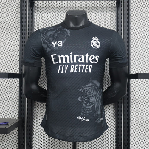 Camiseta Real Madrid Y-3 Negra 24/25 Hombre (Versión Jugador)