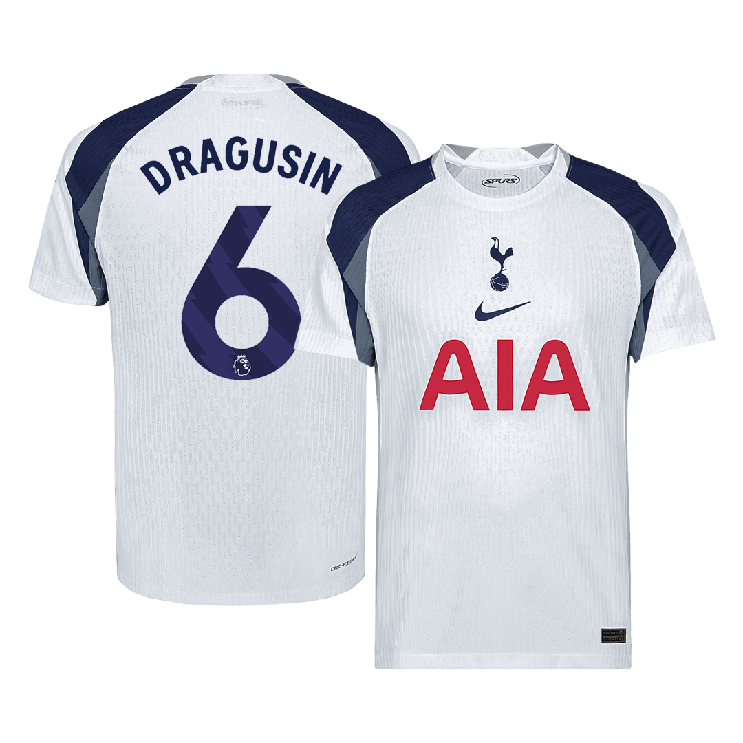 DRAGUSIN #6 Mens Tottenham Hotspur Home Jersey 2025/26 - Player Version (Slim Fit)