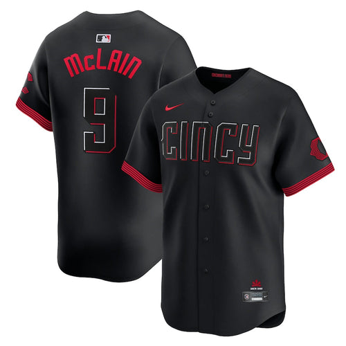 Matt McLain Cincinnati Reds City Connect Jersey - Black