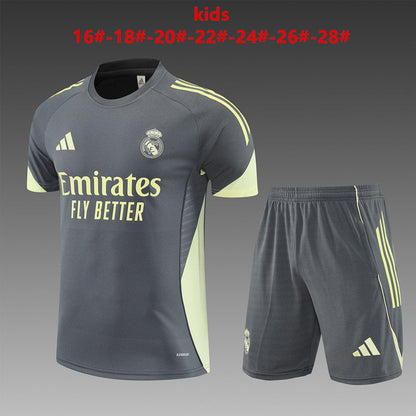 Kids Real Madrid Training Tracksuits 25/26 Football Kit Soccer Jersey