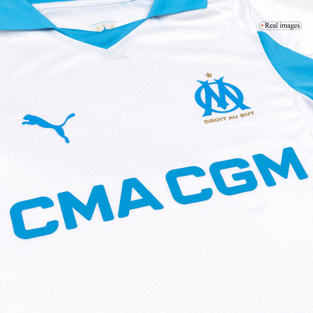 Mens Marseille Home Jersey 2025/26 - Player Version (Slim Fit)