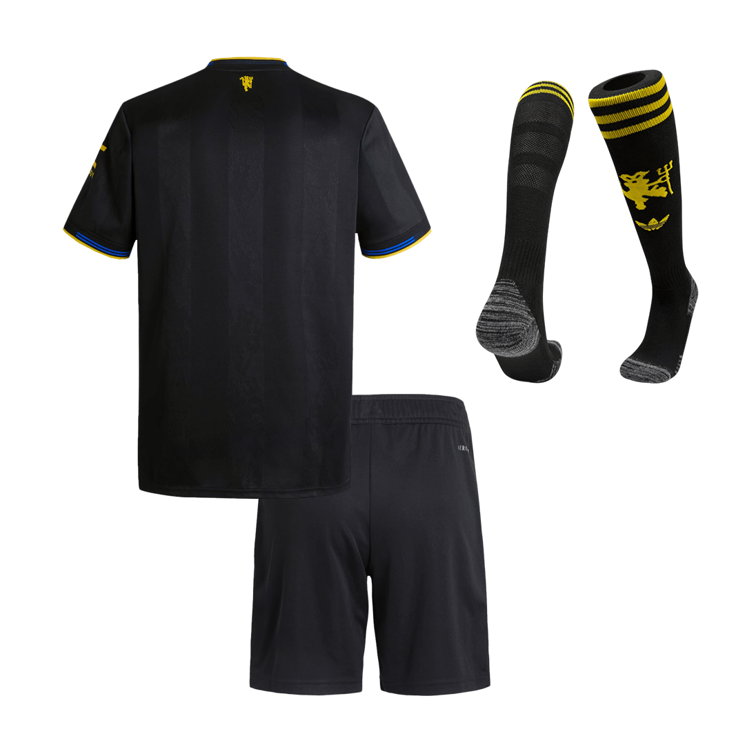 Kids Manchester United Third Full Kit 2025/26
