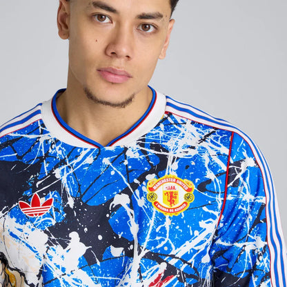 Manchester United x Stone Roses Long Sleeve Jersey Blue
