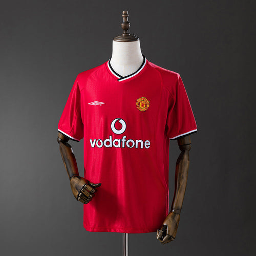Manchester United Jersey 2000-01 Retro Home Football Kit