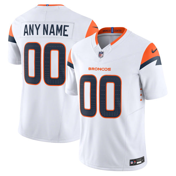 Custom Denver Broncos Jersey - White
