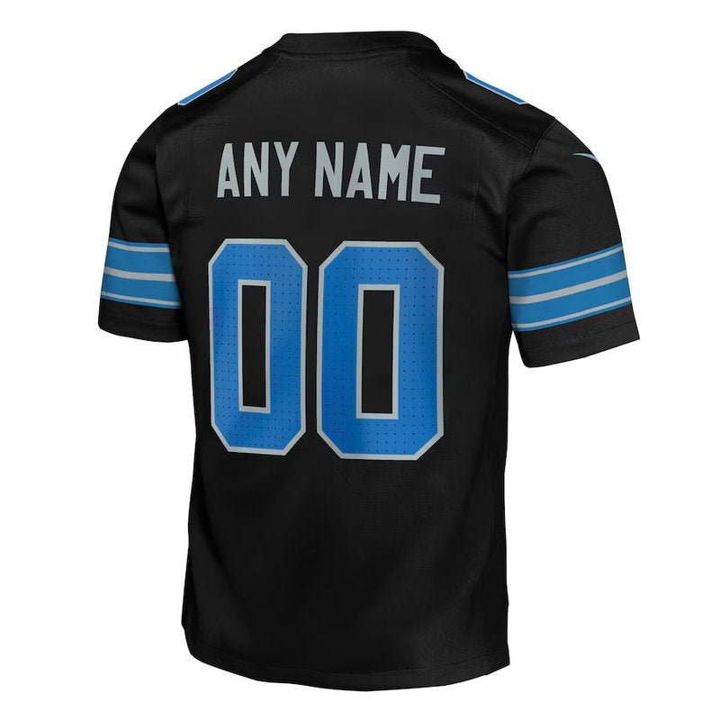 Detroit Lions - Alternate Custom NFL Game Jersey - Black