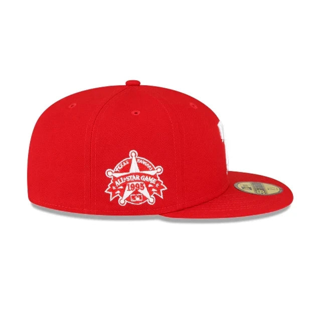 NEW ERA TEXAS RANGERS ALL-STAR SIDEPATCH 59FIFTY FITTED-SCARLET