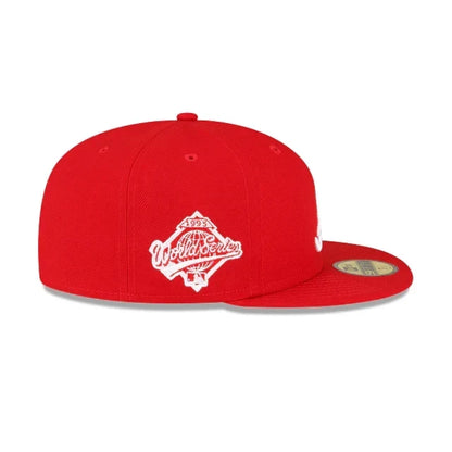 NEW ERA ATLANTA BRAVES 1995 WORLD SERIES SIDE PATCH 59FIFTY FITTED-SCARLET