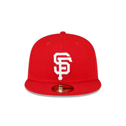 NEW ERA SAN FRANCISCO GIANTS 2010 WORLD SERIES SIDE PATCH 59FIFTY FITTED- SCARLET