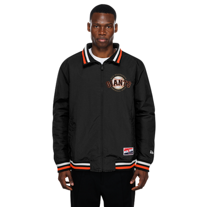 New Era Men's San Francisco Giants Throwback Nylon Full- Zip Jacket