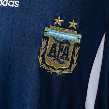 Argentina Home Jersey 2006 Retro Football Kit Long Sleeves