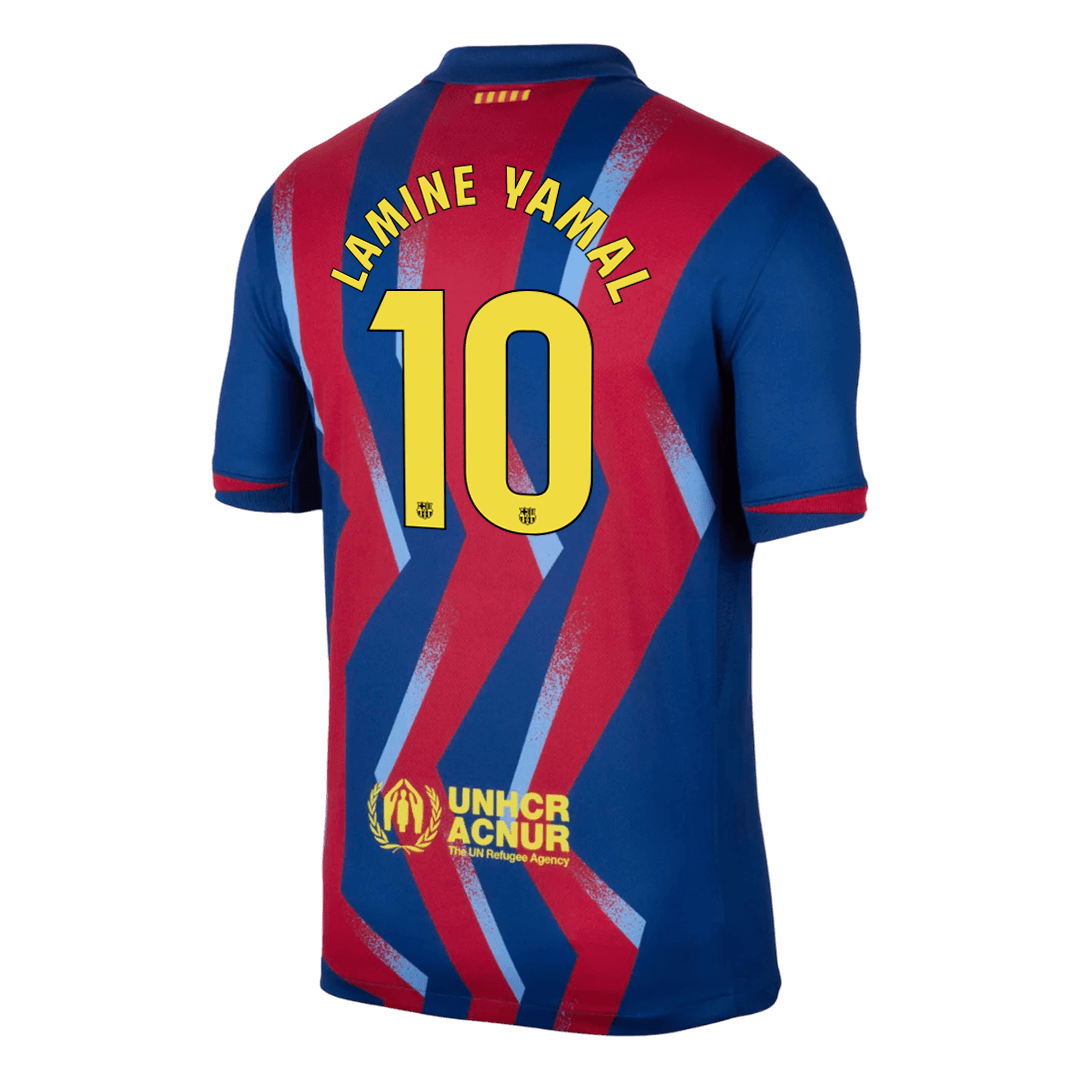 LAMINE YAMAL #10 Mens Barcelona Fourth Jersey 2025/26