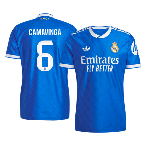 CAMAVINGA #6 Mens Real Madrid Third Jersey 2025/26 - Player Version (Slim Fit)