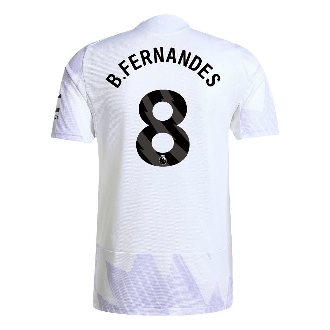 B.FERNANDES #8 Mens Manchester United Away Jersey 2025/26 - Player Version (Slim Fit)
