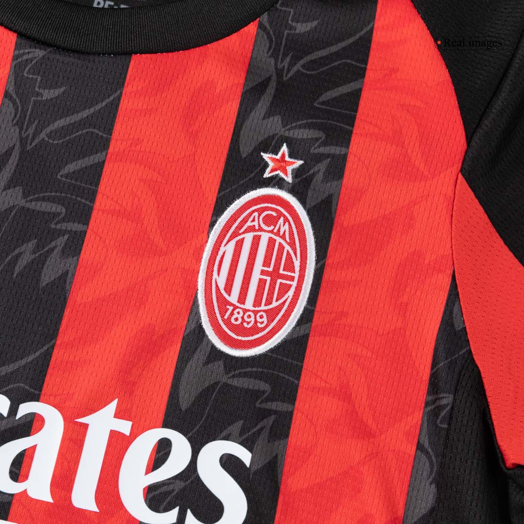 Kids AC Milan Home Full Kit 2025/26
