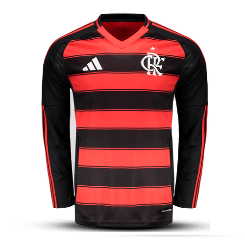 Camisa Flamengo Manga Longa 2025 - Personalização e Patch Copa do Brasil GRÁTIS 🎁