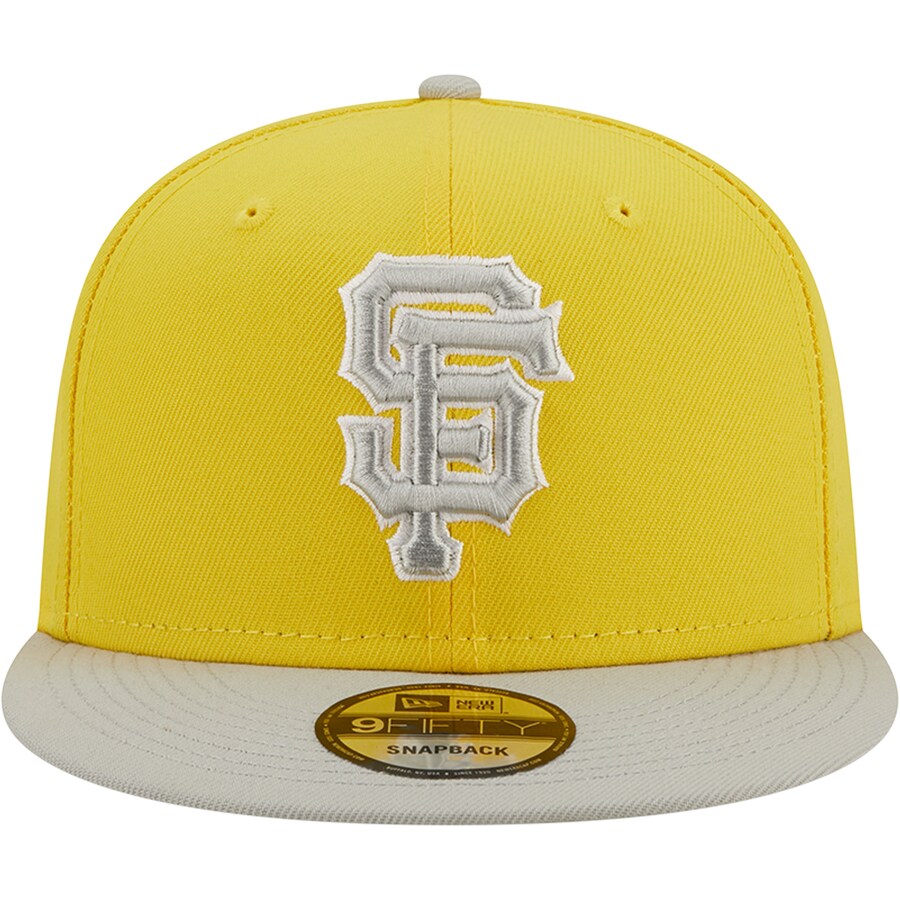 New Era San Francisco Giants 2-Tone Color Pack 9FIFTY Snapback Hat- Yellow/Grey