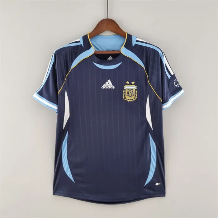 Argentina Jersey Away Kit 2006 Retro Football Team Soccer Shirt