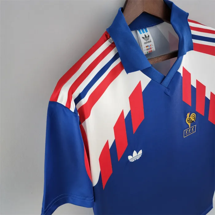France Jersey Home Kit 1988 1990 Retro Football Team Soccer Shirt