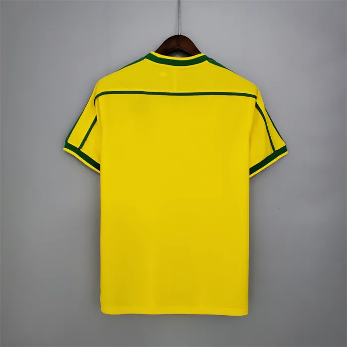 Brazil Jersey Home Kit 1998 Retro Football Team Soccer Shirt